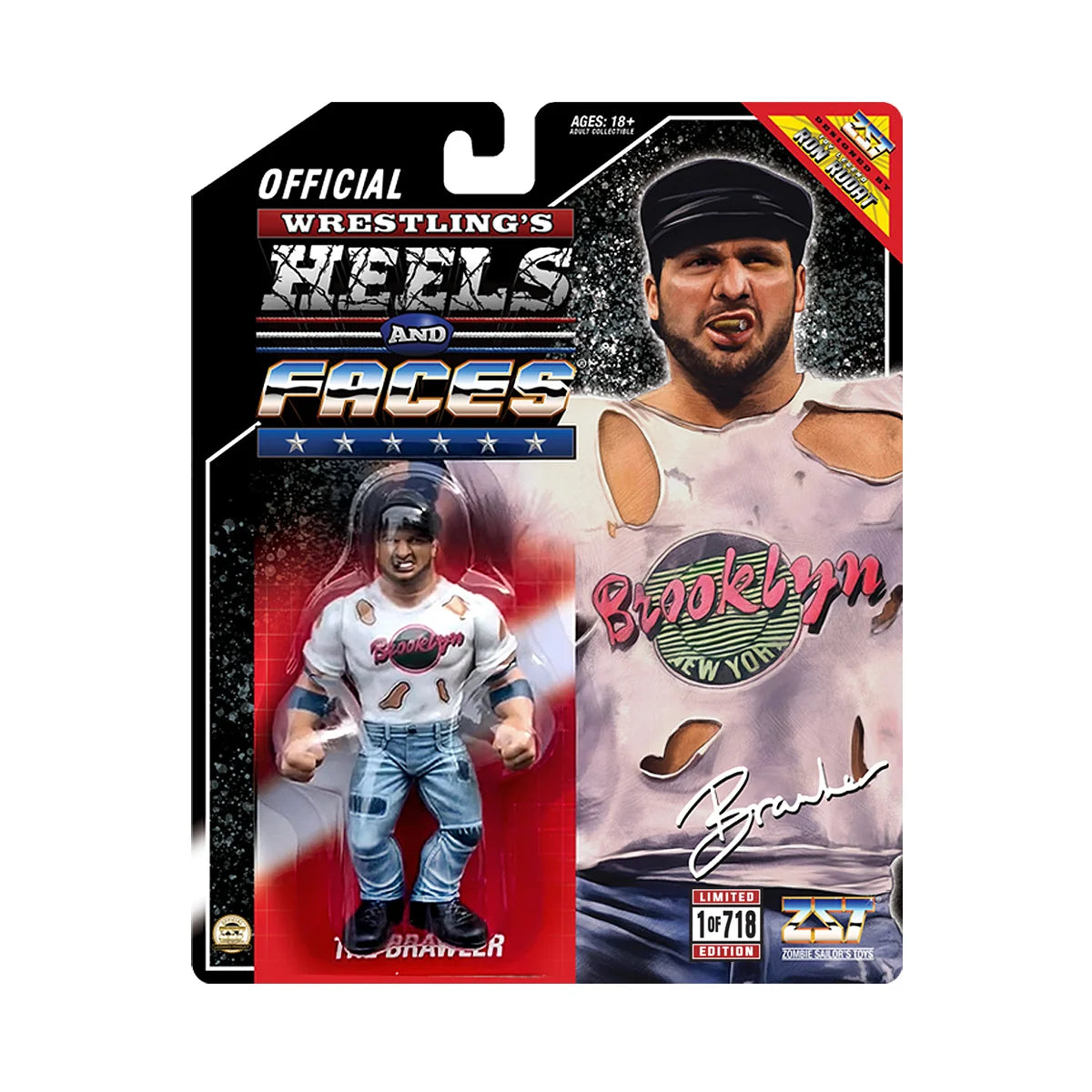 PREORDER Brooklyn Brawler (Limited to 718 Pieces) Heels and Faces Action Figure