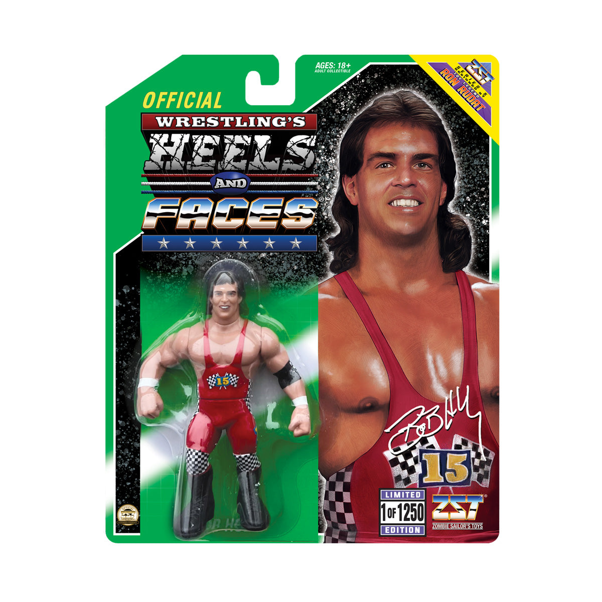 Bob Holly Heels and Faces Series 1 of 1250 Scale Retro Action Figure WWE