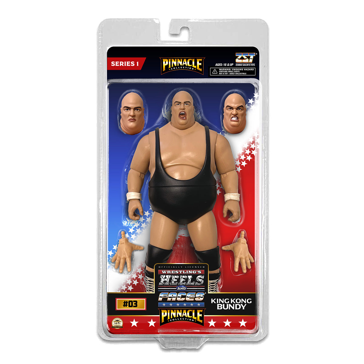 King Kong Bundy Pinnacle Collection Action Figure Heels and Faces Scale WWE