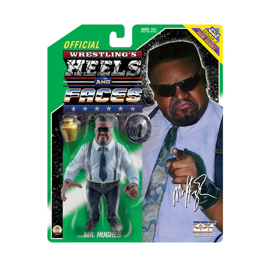 Mr. Hughes - Heels and Faces Series 5 - Scale Retro Action Figure WWE
