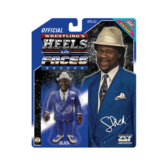 PREORDER Slick (Blue Suit) - Heels and Faces Series 3 - Scale Retro Action Figure WWE