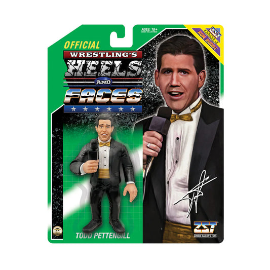 Todd Pettengill (Gold Tie) - Heels and Faces Series 5 - Scale Retro Action Figure WWE