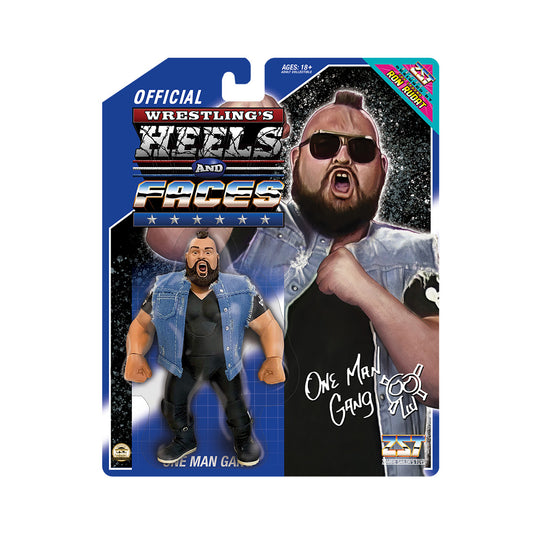 PREORDER One Man Gang - Heels and Faces Series 3 - Scale Retro Action Figure WWE