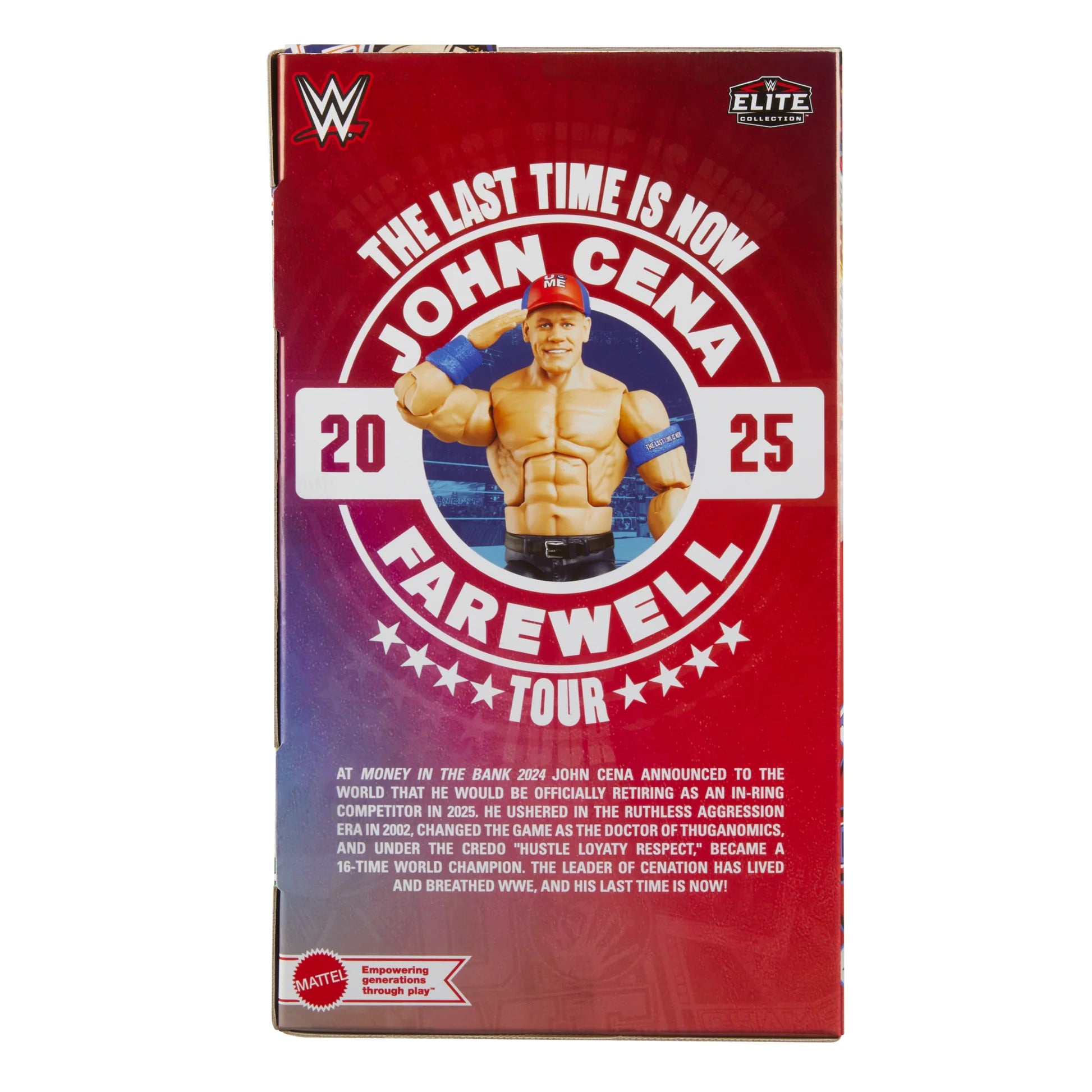 John Cena WWE Elite Last Time Is Now Retirement 2025 Action Figure