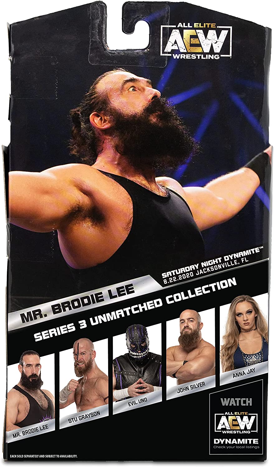 Brodie Lee AEW Unmatched 3 Action Figure Scale WWE