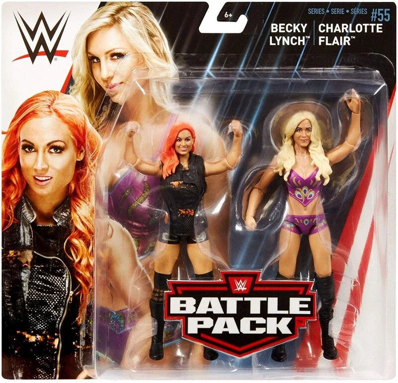 Charlotte Becky Lynch WWE Battle Pack 2 Pack Action Figures Mattel