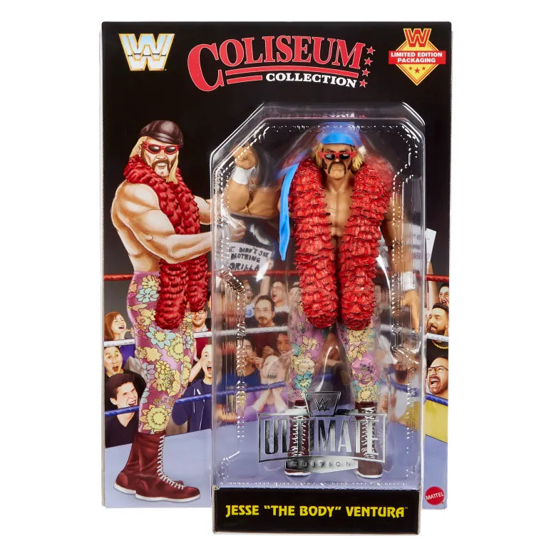 Jesse Ventura Coliseum Collection WWE Ultimate Edition Action Figure Black Card