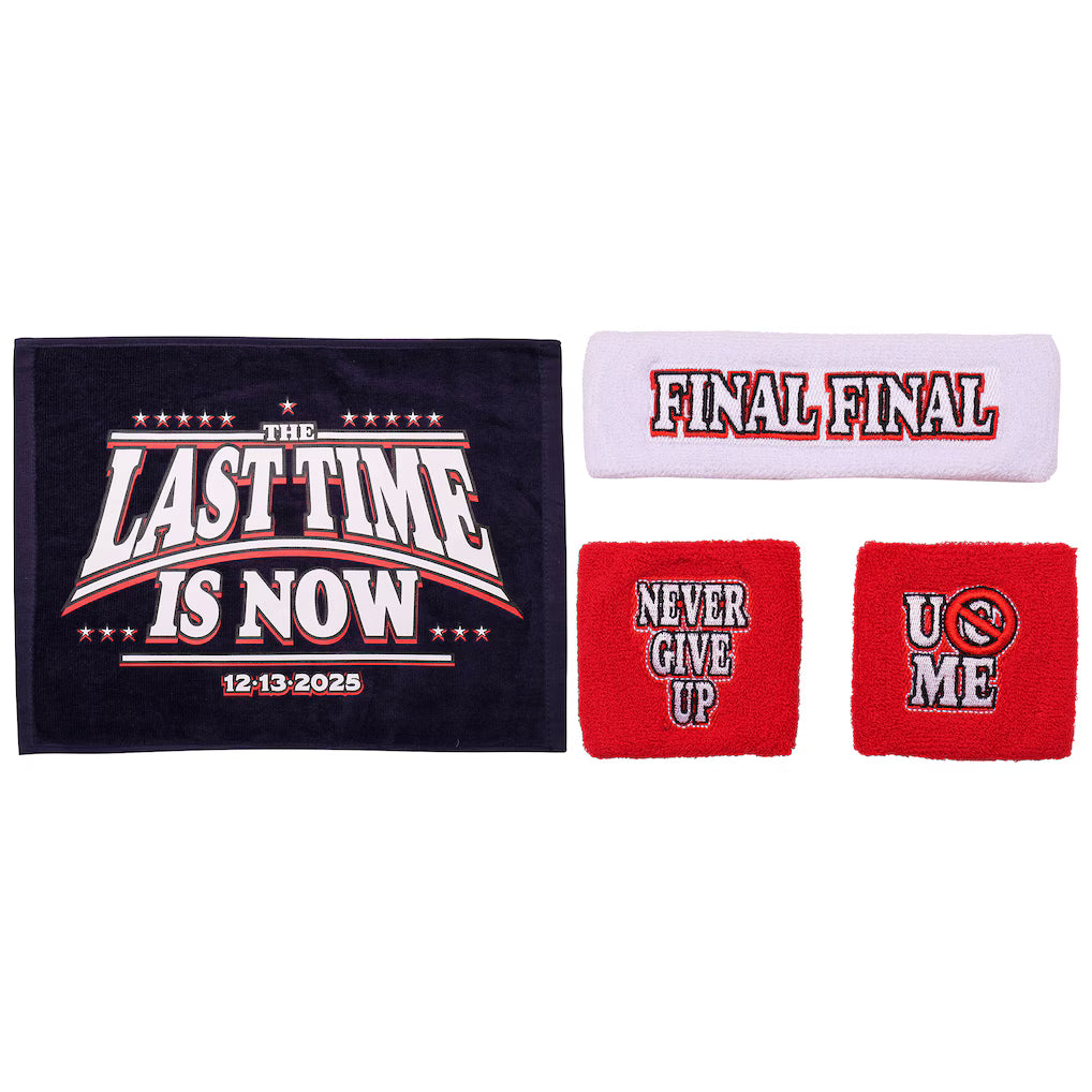 John Cena Retirement Bundle Shirt Hat Arm Bands Towel Final Match