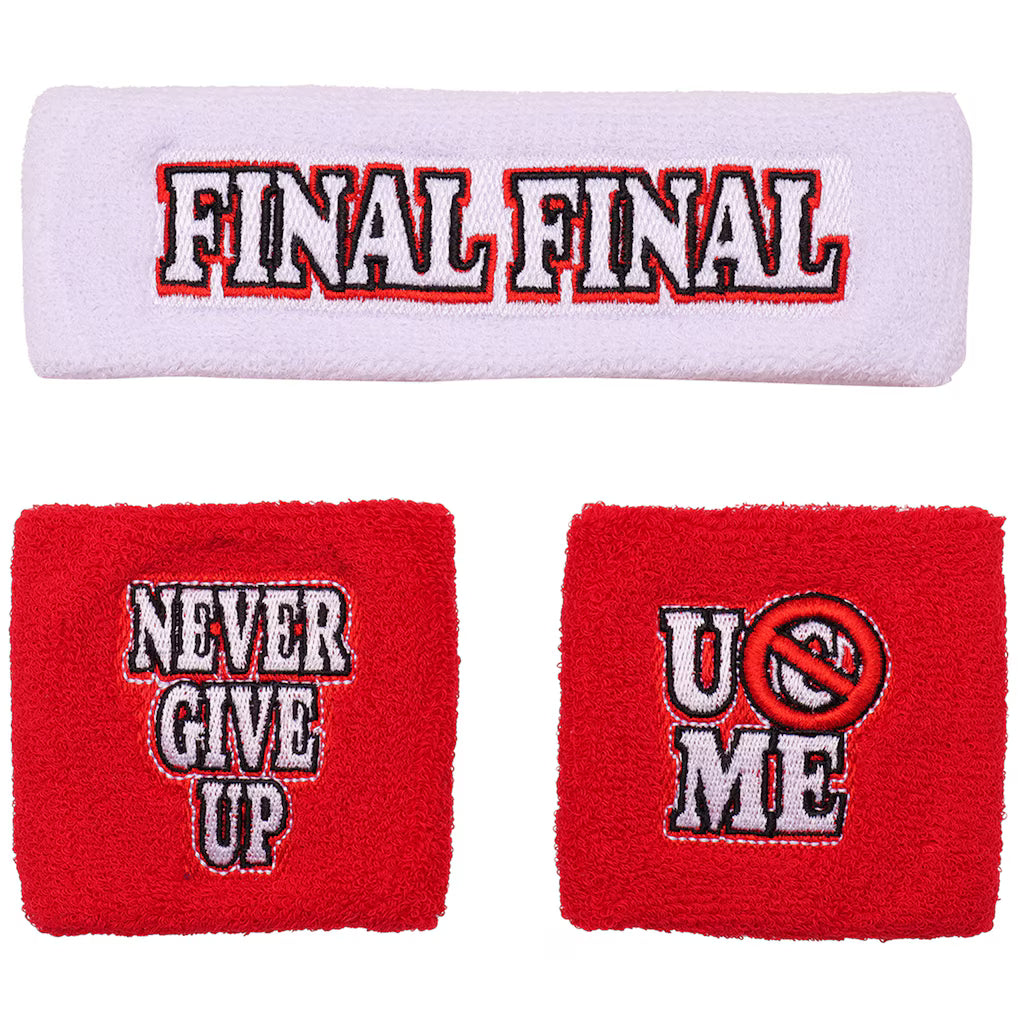 WWE John Cena Farewell Tour Final Match Washington D.C. Towel & Wristband Set