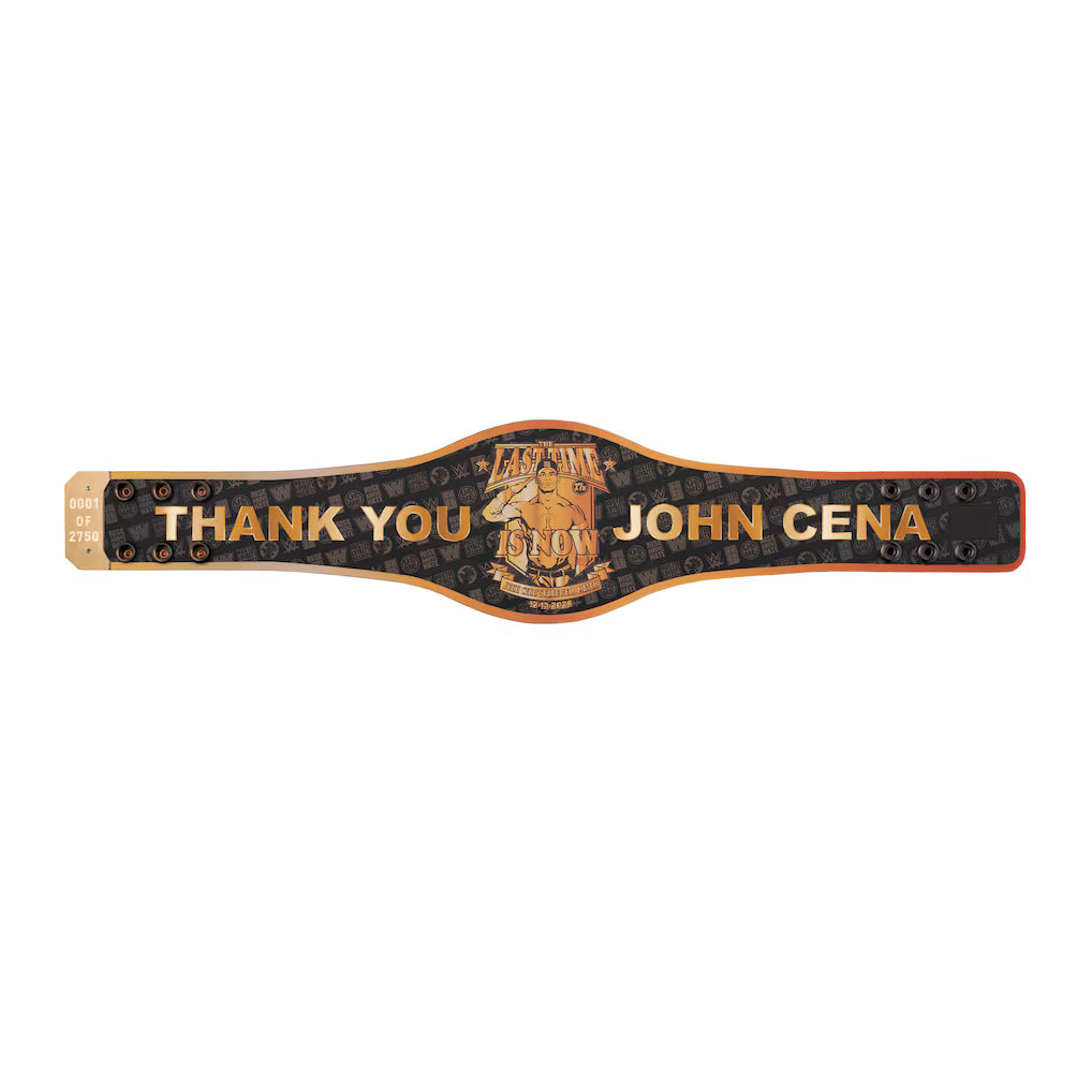 WWE John Cena Thank You Mini Replica Spinner Championship Title Belt with Case