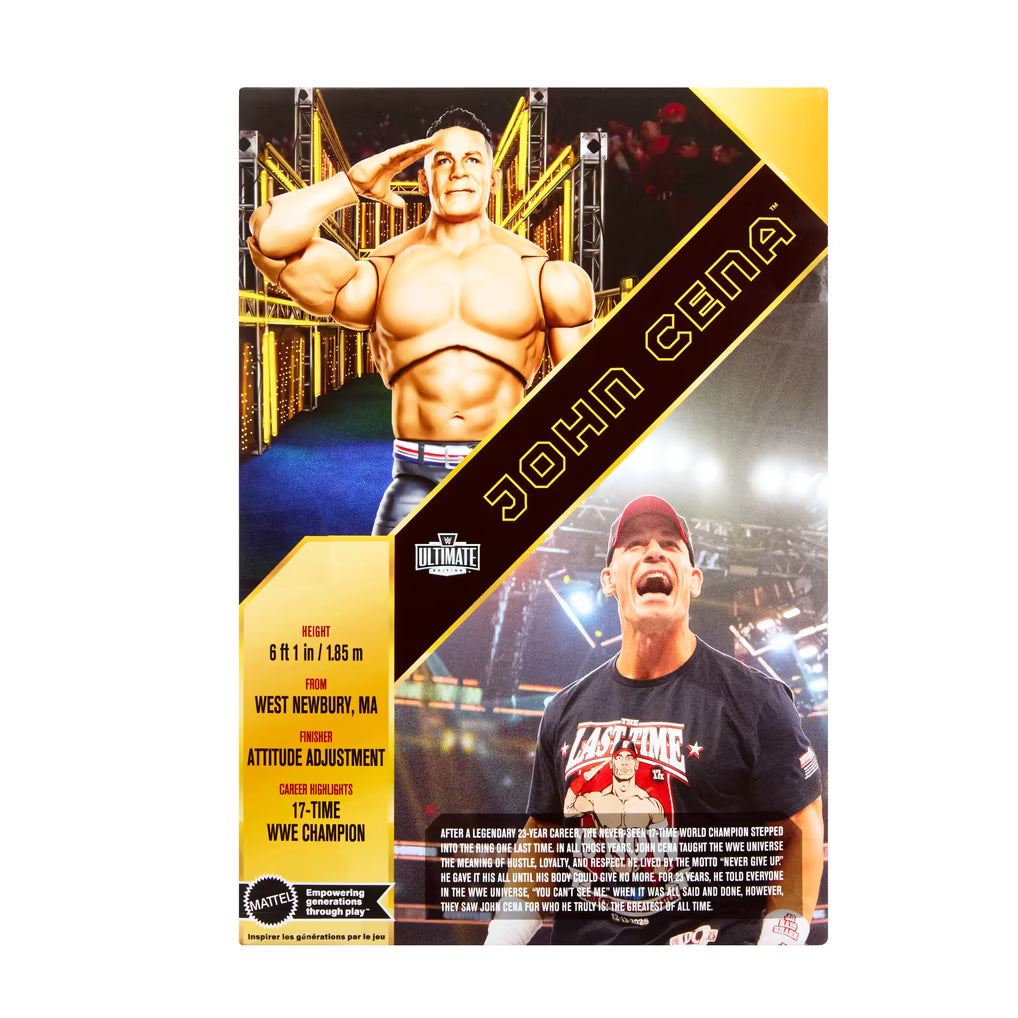 PREORDER John Cena WWE Ultimate Edition Last Time Is Now Retirement Action Figure