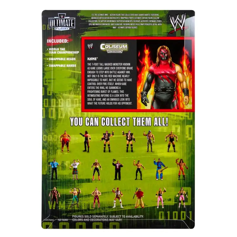 PREORDER Kane WWE Coliseum Collection Ultimate Edition Exclusive Action Figure Mattel