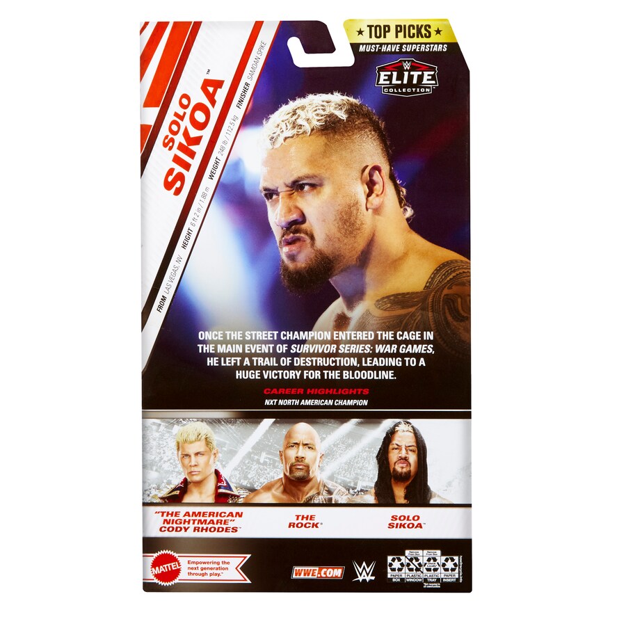 Solo Sikoa WWE Elite Top Picks Series Action Figure Mattel