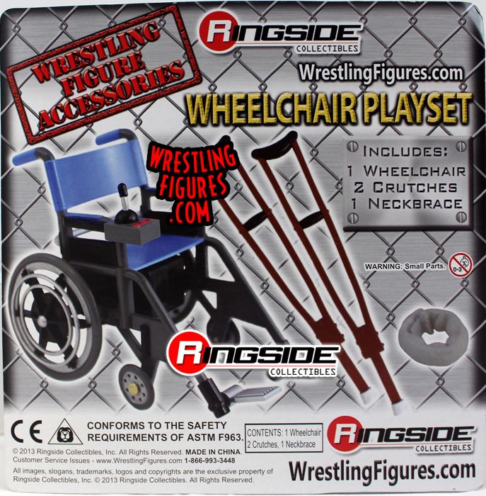 Wheelchair Playset for WWE Wrestling Action Figures Accessories Set