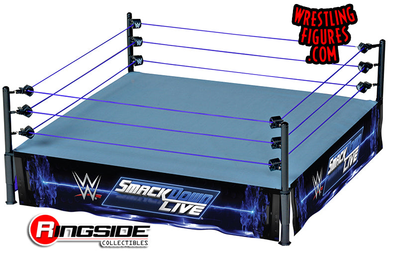 WWE 2019 Authentic Scale Wrestling Ring Exclusive WCT Preowned for Action Figures