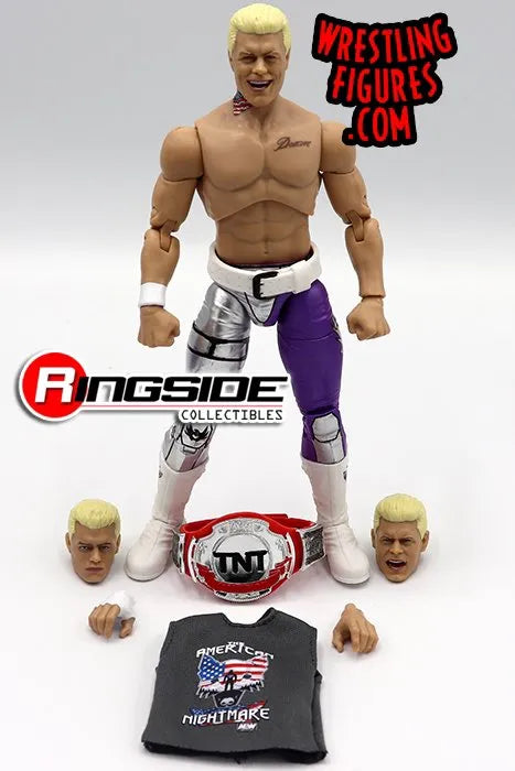 Cody Rhodes AEW TNT Ringside Exclusive Action Figure Jazwares Scale WWE