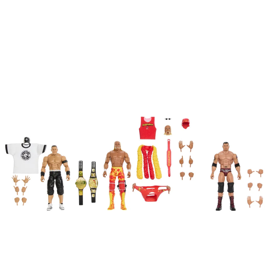 PREORDER WWE Raw Elite Ruthless Aggression 3-Pack John Cena, Hulk Hogan & Batista