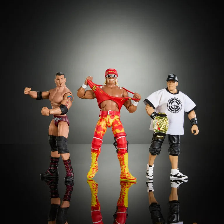 PREORDER WWE Raw Elite Ruthless Aggression 3-Pack John Cena, Hulk Hogan & Batista