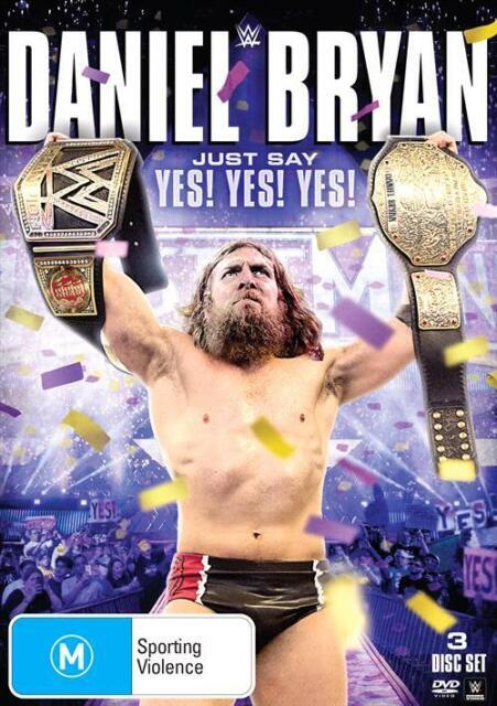 WWE  - Daniel Bryan Just Say Yes Yes Yes - 3 Disc DVD Set - New Sealed