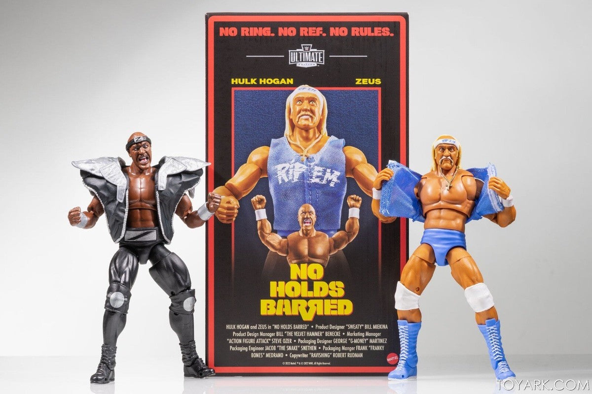 WWE Ultimate Edition No Holds Barred Set Hulk Hogan & Zeus Figures Mattel