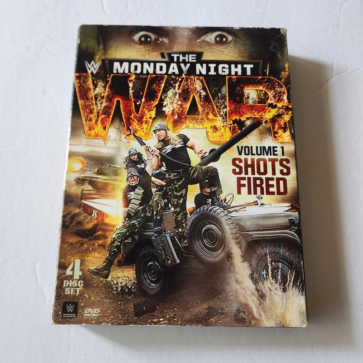 WWE: Monday Night War, Vol. 1 - Shots Fired (DVD,2015,4-Disc) Authentic RARE