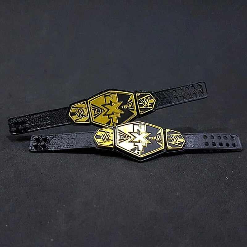 2 x WWE NXT Tag Team Action Figure Belt Title Championship Mattel