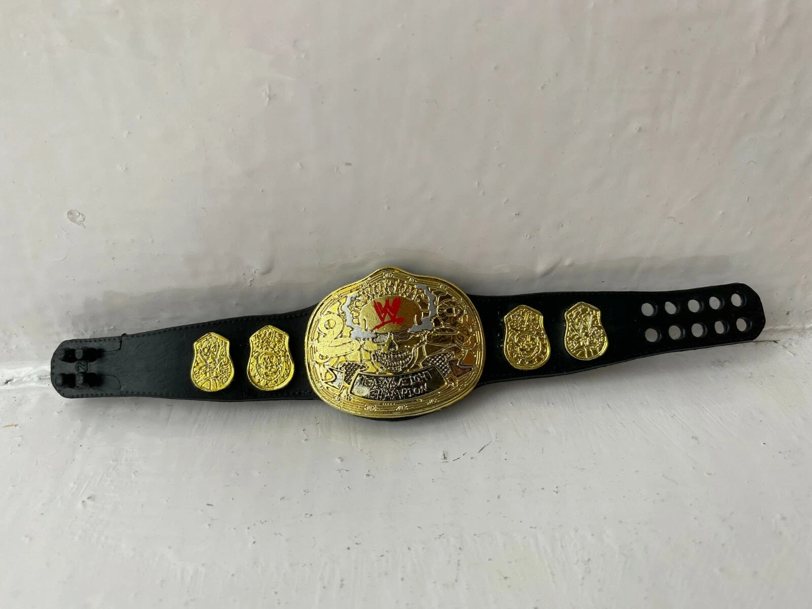 WWE Smoking Skull Championship Action Figure Belt Title Mattel