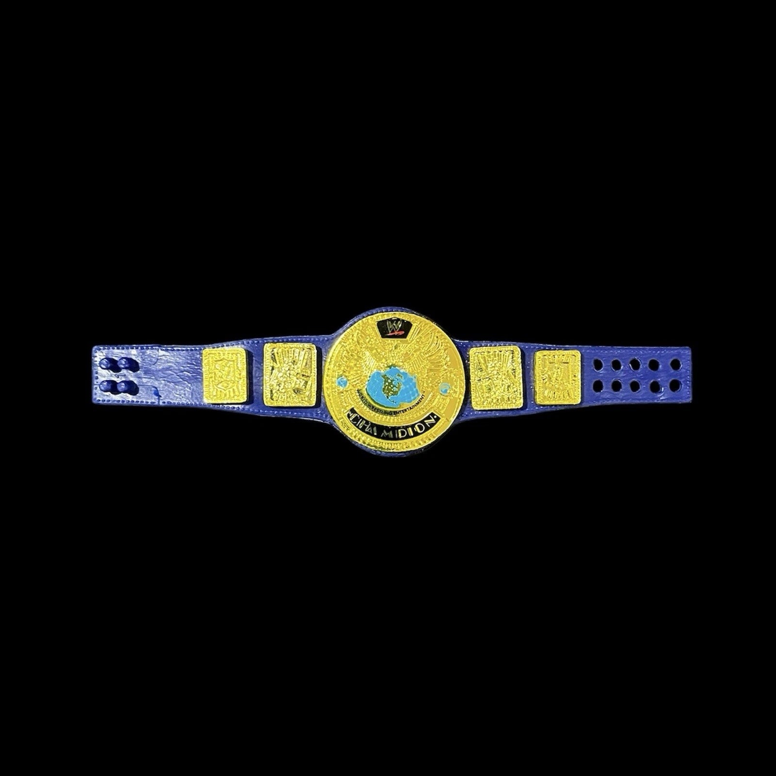 WWE Blue Big Eagle Championship Action Figure Belt Title Mattel