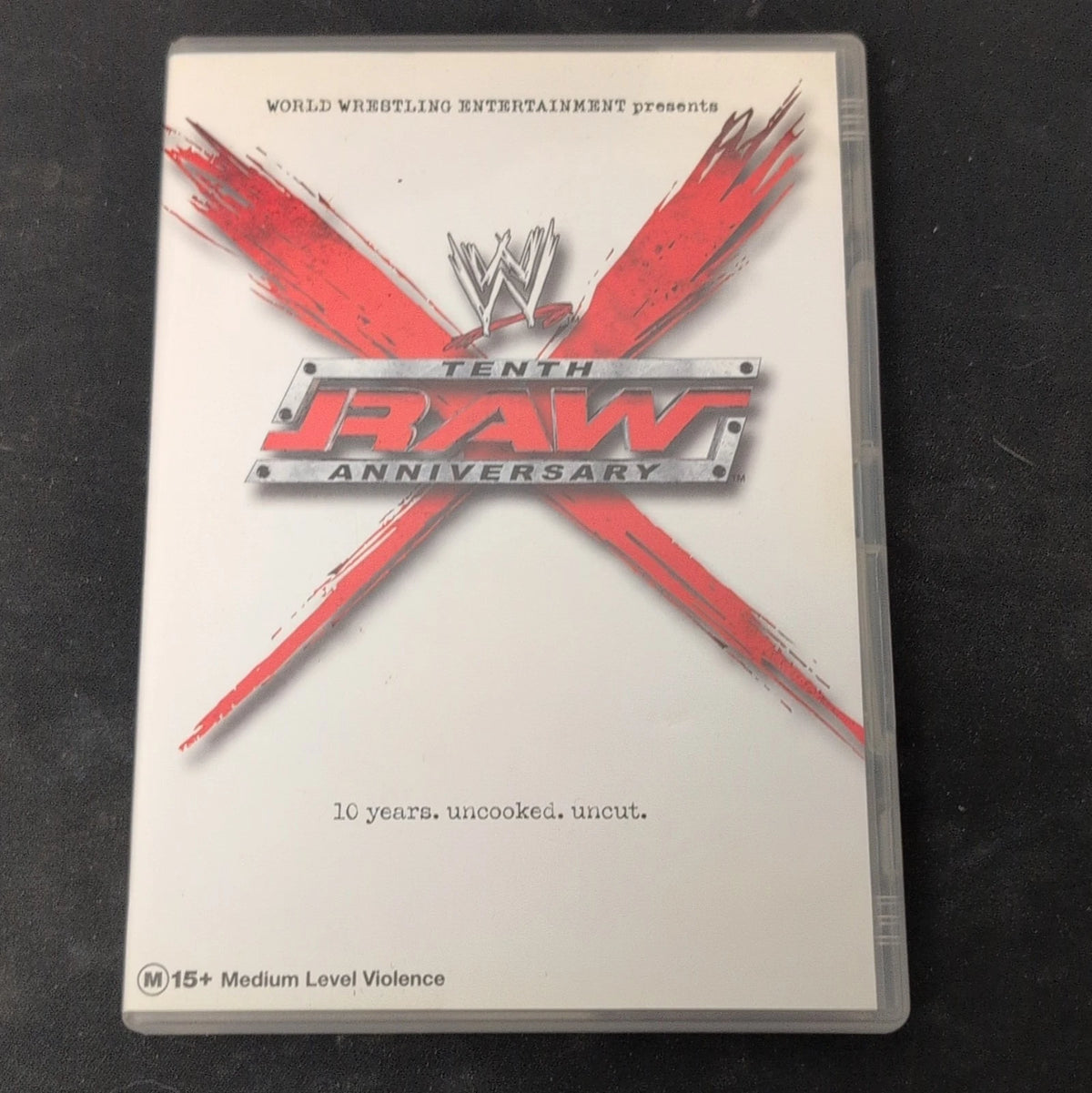 WWE Raw 10th Anniversary DVD (2003) MA15+ 3h Dolby Digital Anniversary Ed