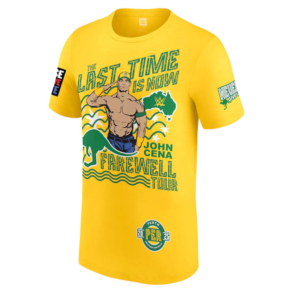 WWE JOHN CENA Size Medium Farewell Tour Perth Crown Jewel T Shirt 2025 Official BNWT
