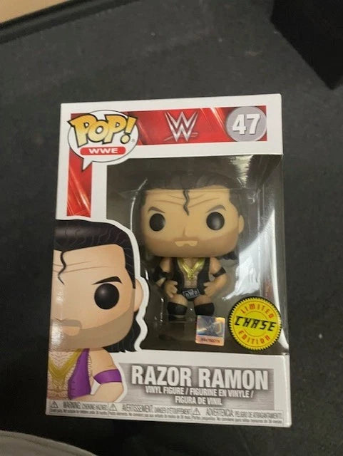 Chase Razor Ramon - WWE Pop Vinyl 47 Collectable Figure with Protector