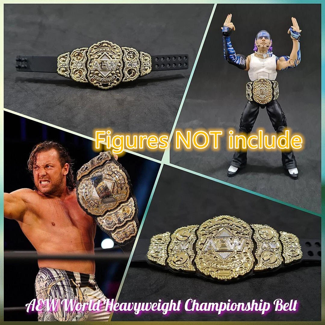 AEW World Championship Action Figure Belt Title Jazwares