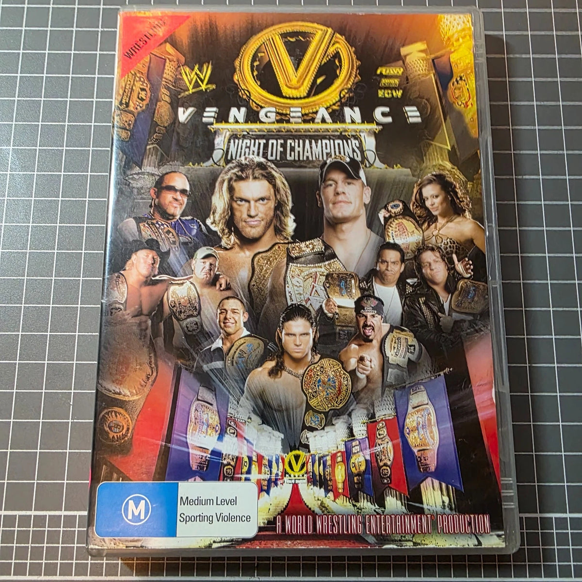 WWE Vengeance 2007 DVD Region 4 John Cena Edge Wrestling PPV