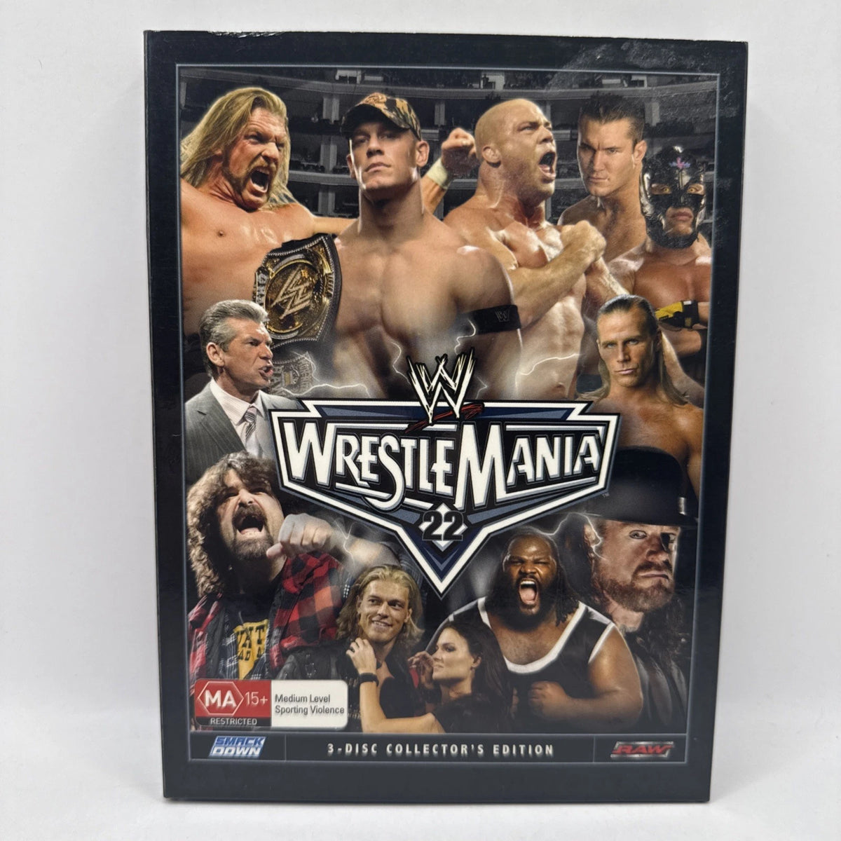 WWE Wrestlemania 22 DVD 3 Disc Collectors Set "Tribute To Eddie Guerrero"