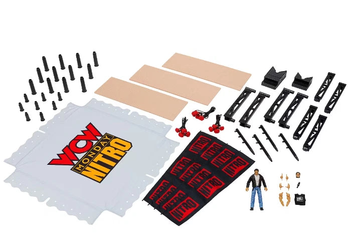 WWE WCW Nitro Ultimate Edition  Scale Ring with Eric Bischoff Ultimate