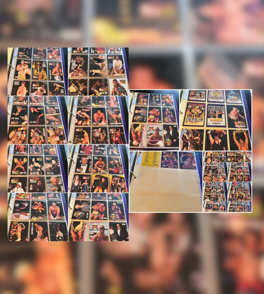 WCW Main Event by Cardz (1995) Full Set, 1-100 cards Hulk Hogan case Cardz WWE