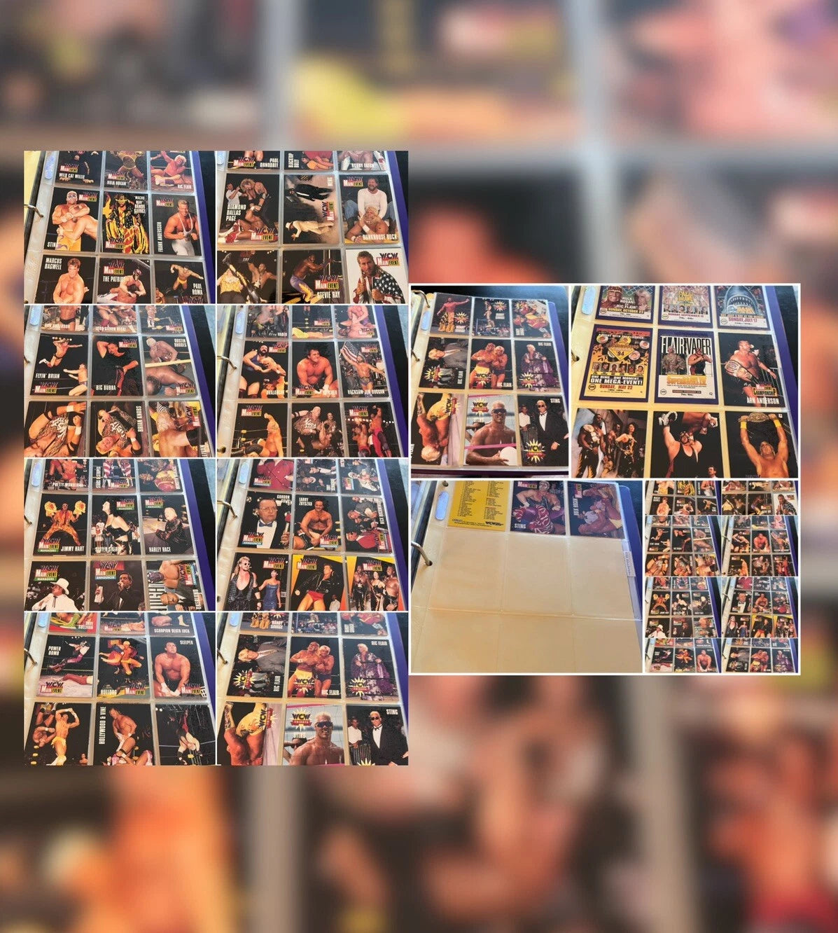 WCW Main Event by Cardz (1995) Full Set, 1-100 cards Hulk Hogan case Cardz WWE