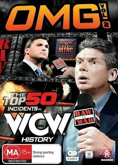 WWE The Top 50 Incidents In WCW History Vol 2 3 Disc Set DVD Sports SEALED