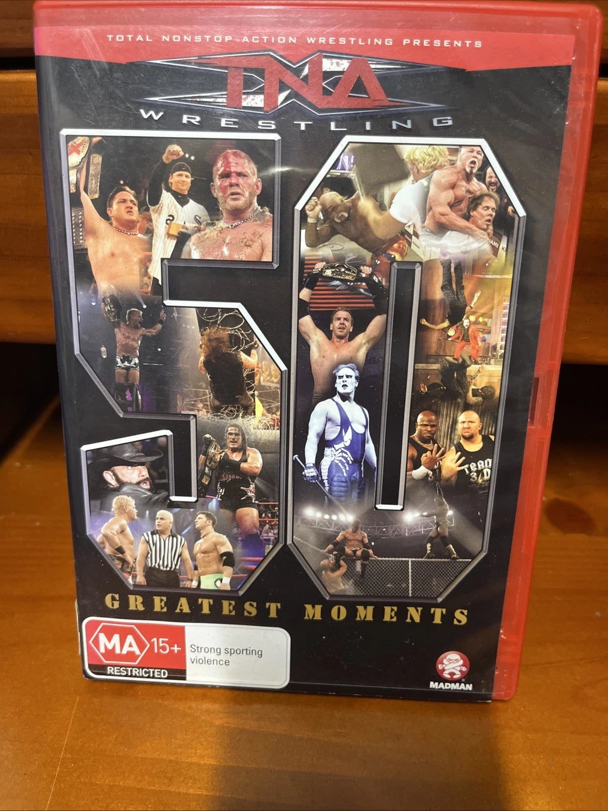 TNA Wrestling-Tna's 50 Greatest Moments (DVD, 2006) DMG Case WWE