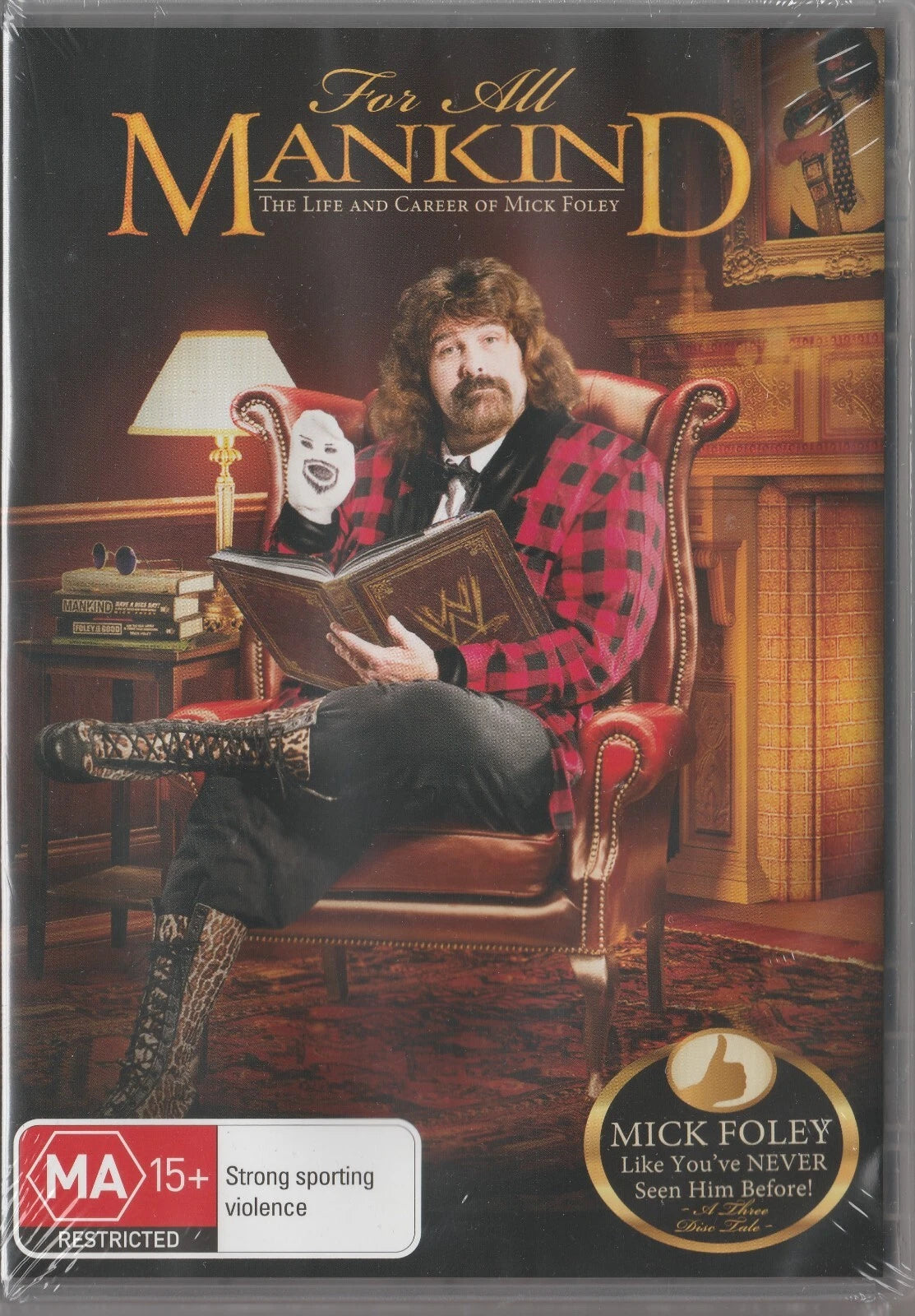 WWE - For All Mankind - Life & Career Of Mick Foley (DVD, 3-Disc Set) Region 4