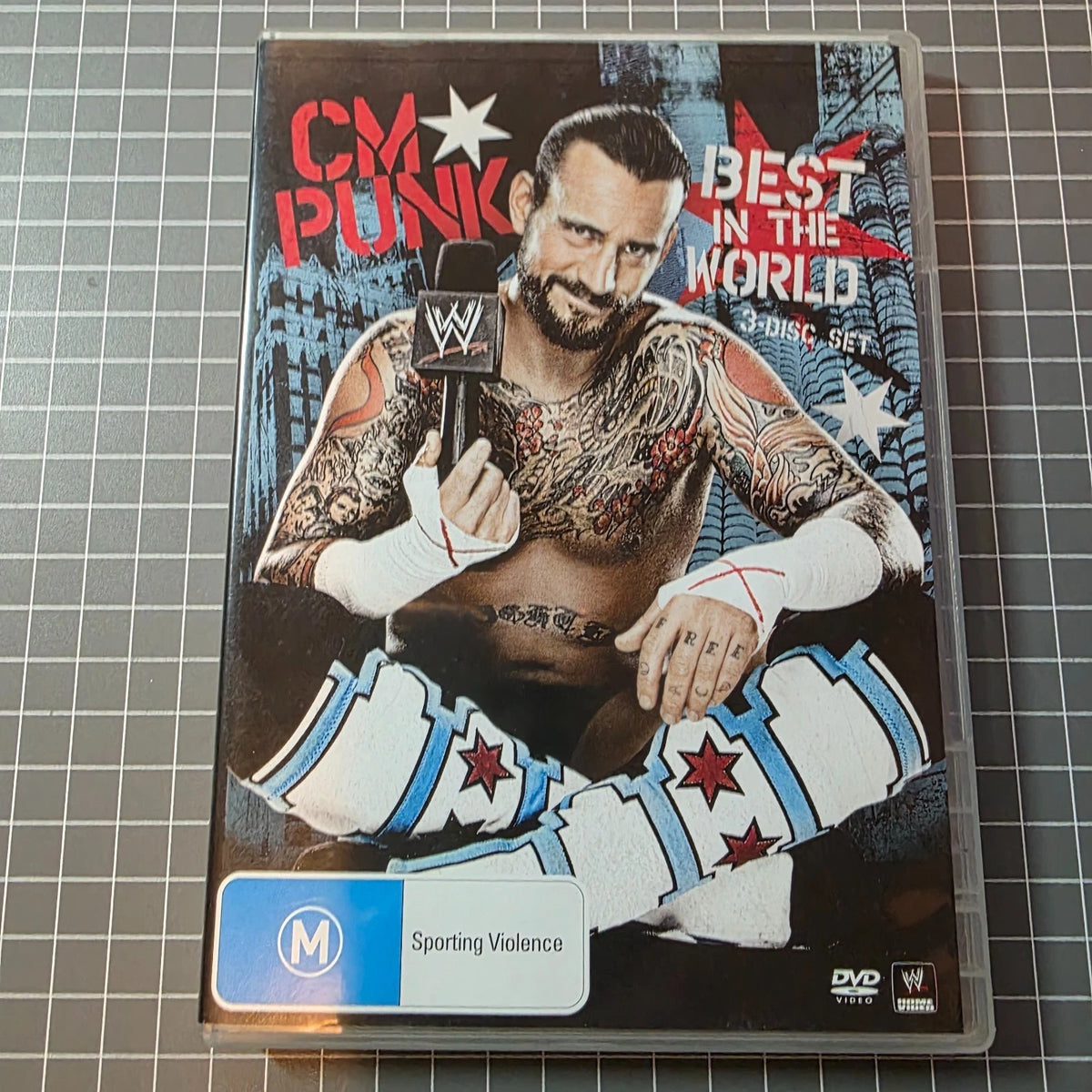 WWE CM Punk Best in the World 3DVD Region 4 Wrestling Collection