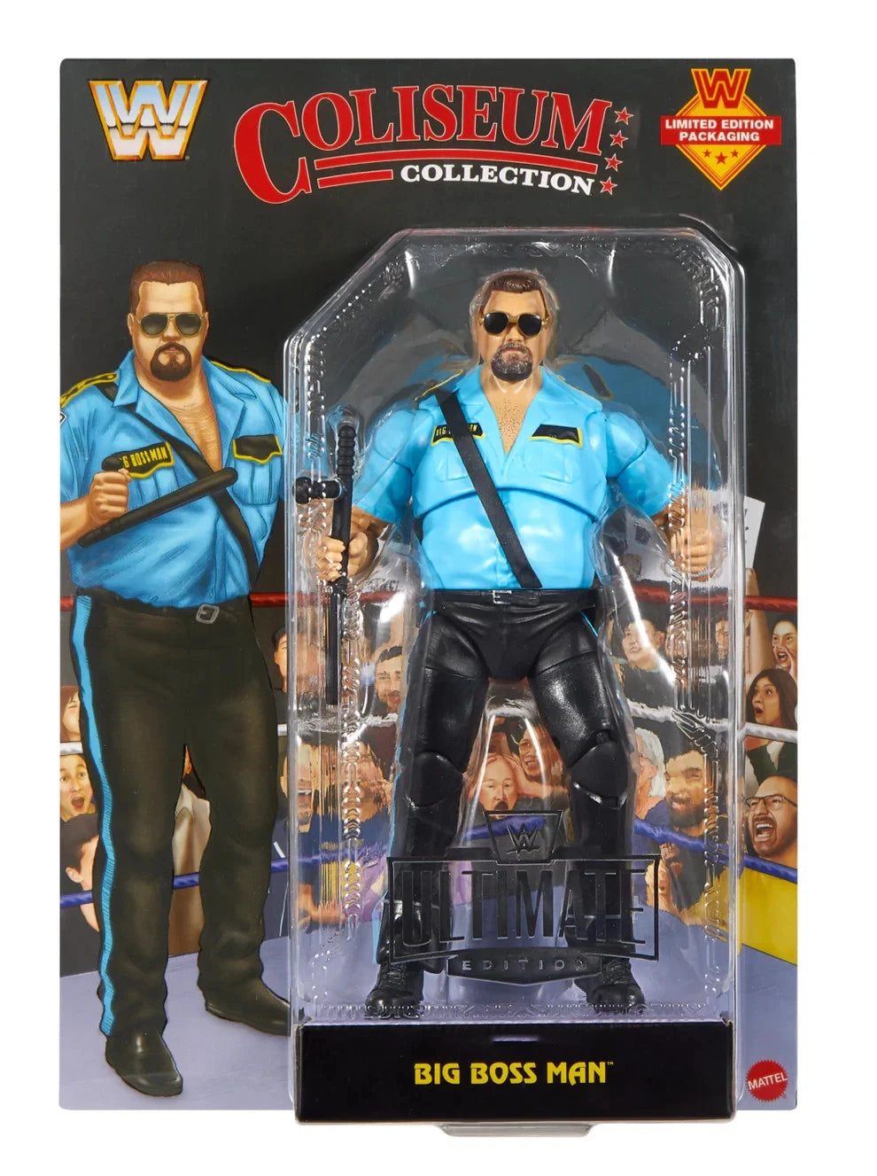 Big Boss Man Black Card WWE Coliseum Collection Ultimate Edition Action Figure