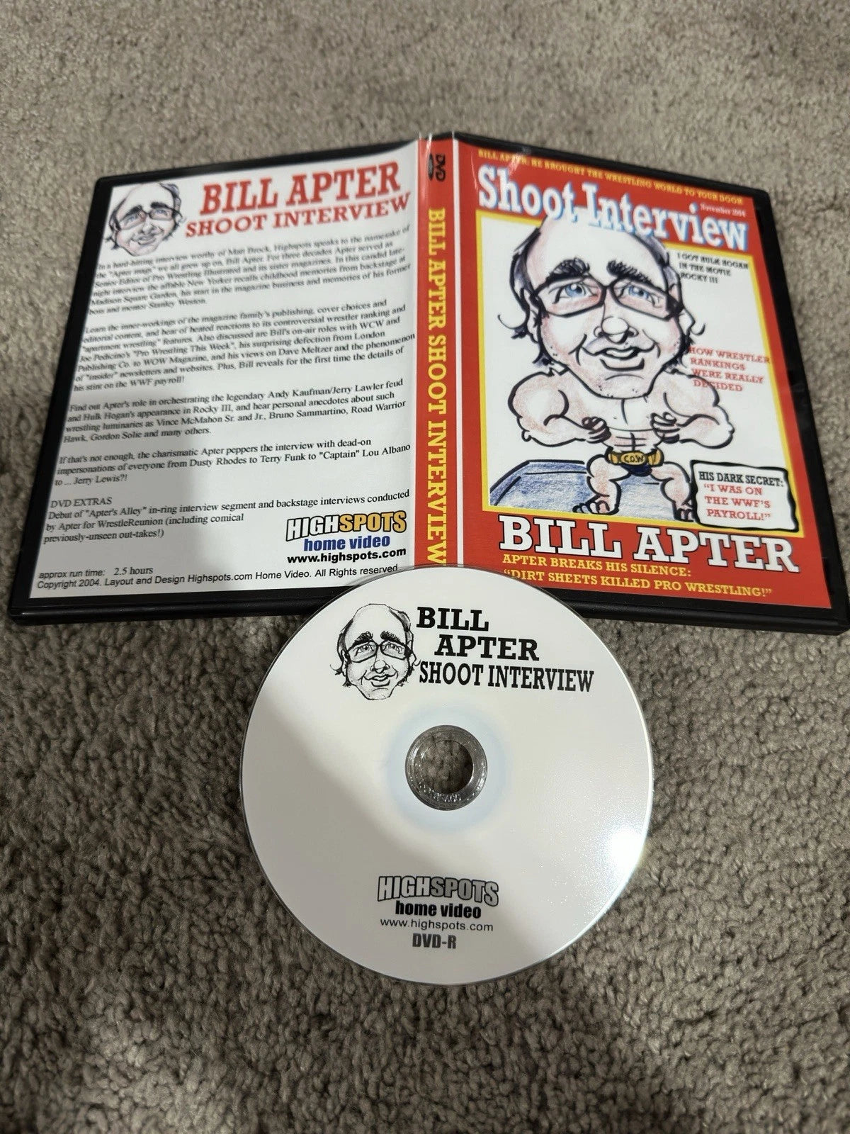 Highspots Home Video Bill Apter Shoot Interview DVD 2004 Pro Wrestling
