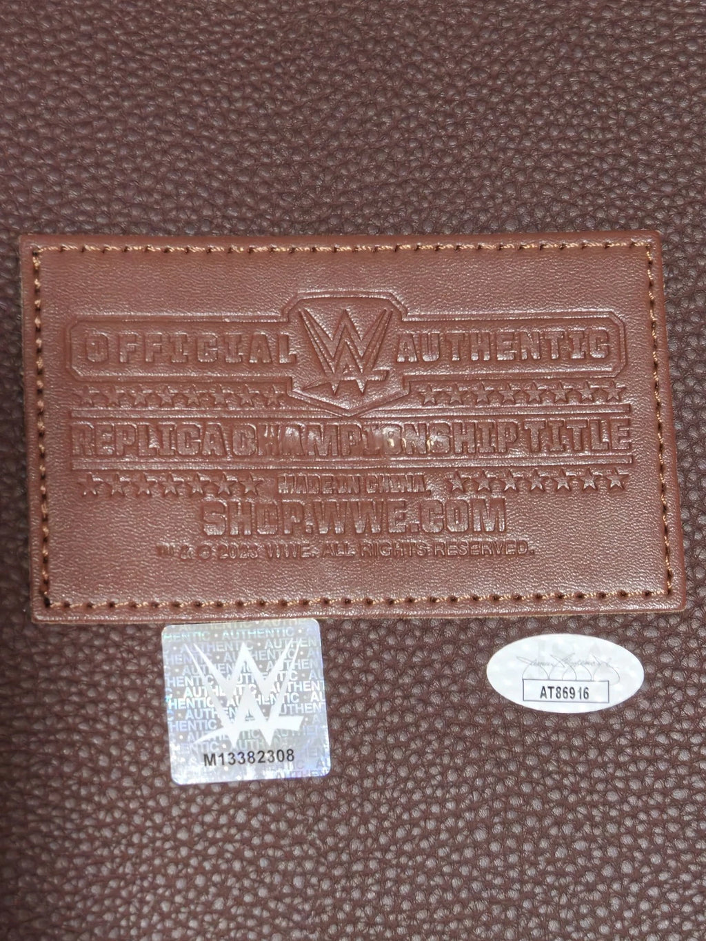 Ric Flair Sting WWE Autographed World Championship Replica Title Belt Signed COA