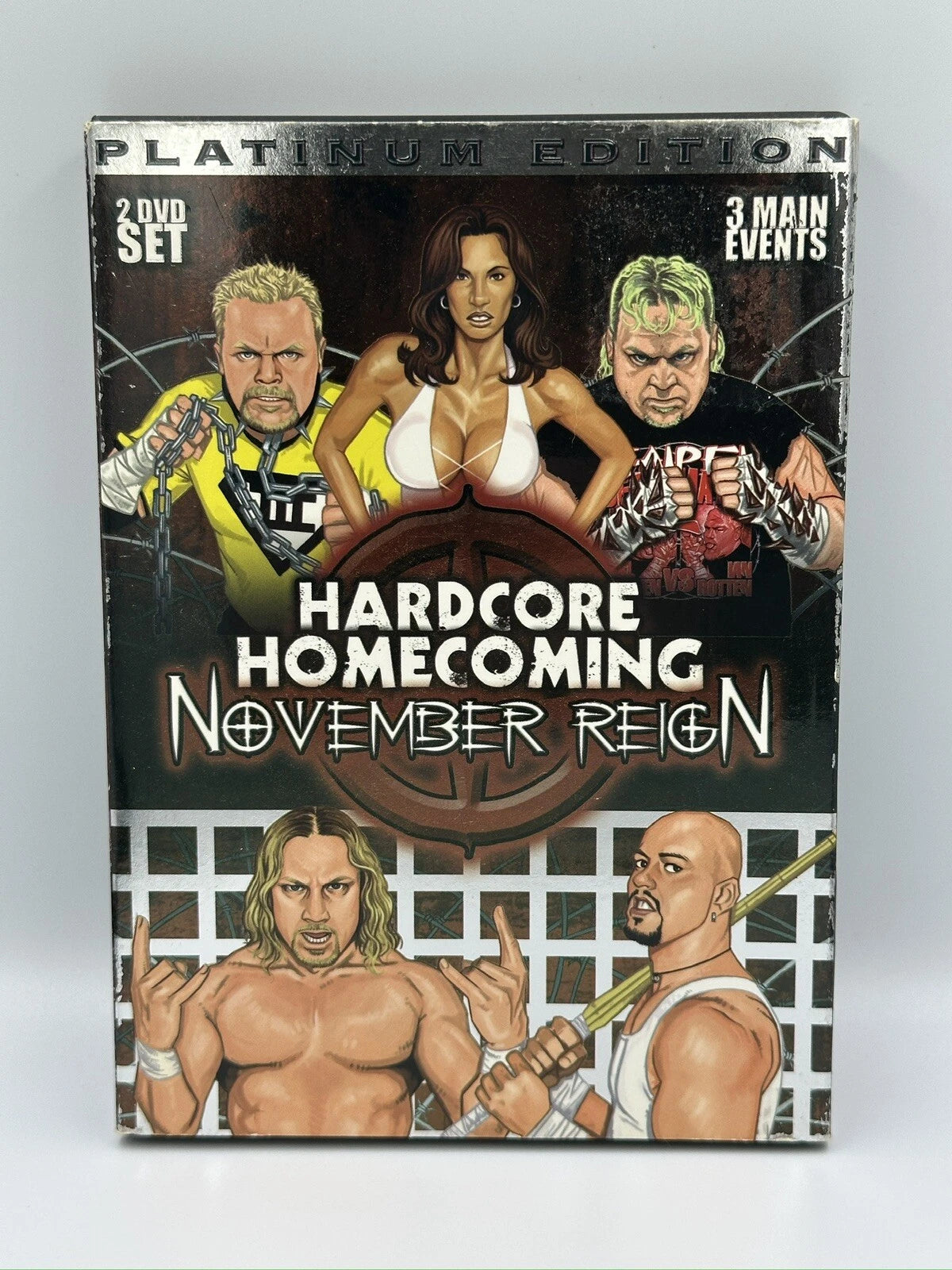Hardcore Homecoming November Reign Platinum Edition 2 DVD Set Wrestling