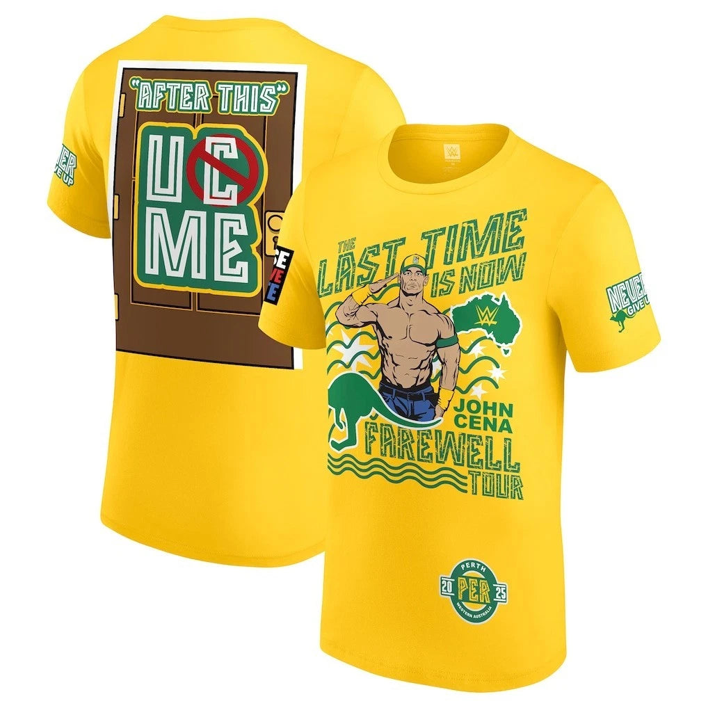 WWE JOHN CENA Size Medium Farewell Tour Perth Crown Jewel T Shirt 2025 Official BNWT