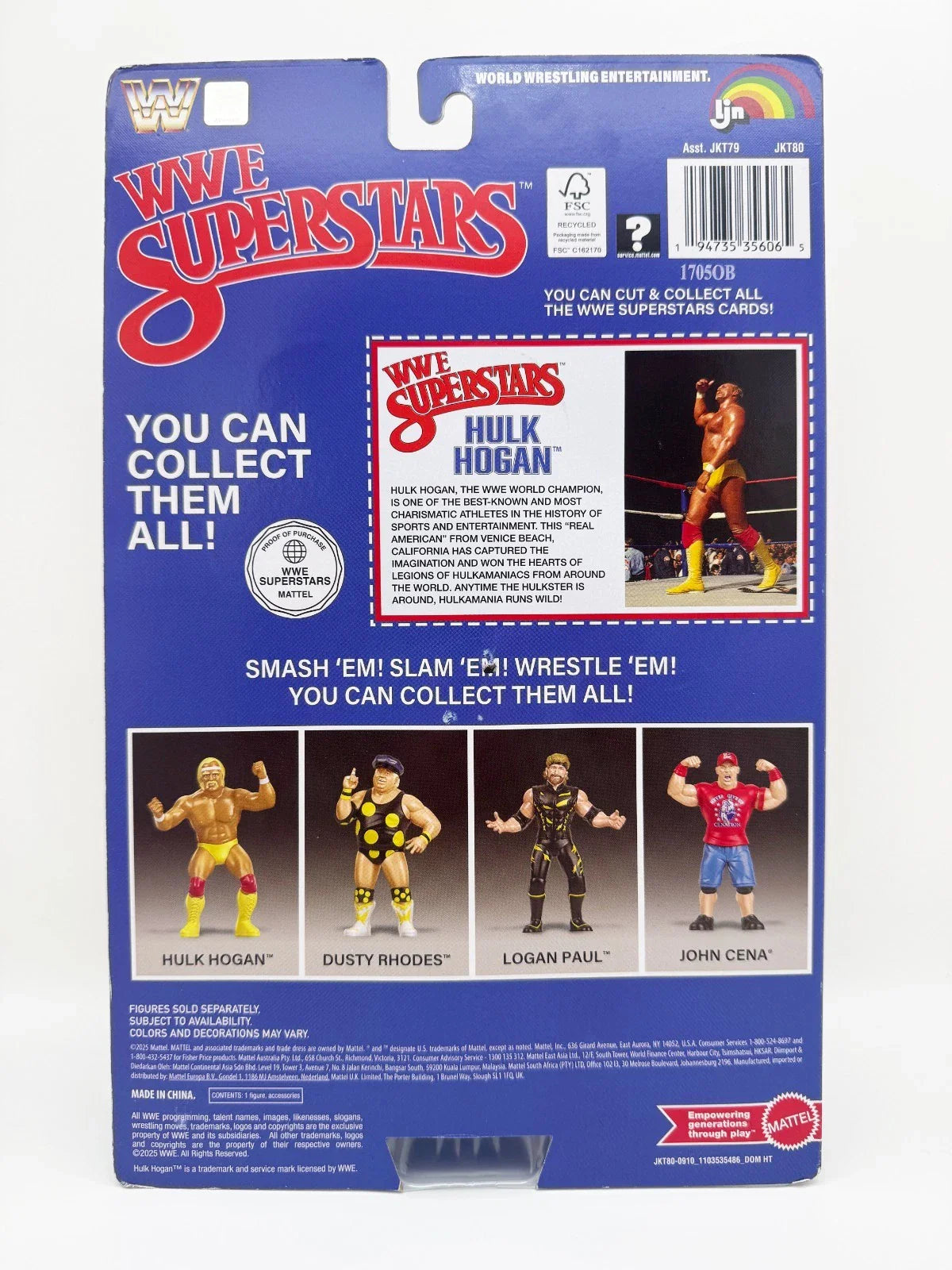 Hulk Hogan Blue Card WWE LJN Retro Action Figure 2026
