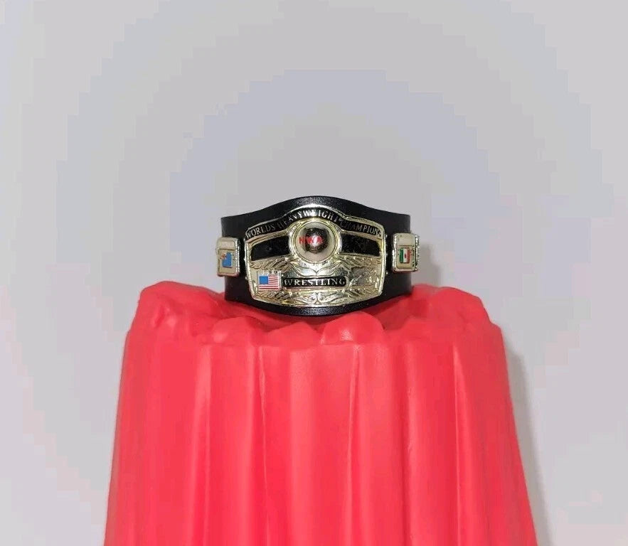 NWA TNA World's Championship Title Belt WWE for Action Figure box