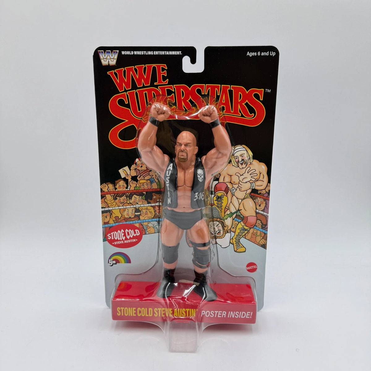 Stone Cold Steve Austin Black Card WWE LJN Series 2 Retro Action Figure 2026