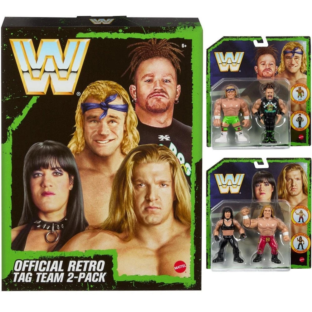 DX WWE Retro 4-Pack Exclusive (Triple H, Chyna, Road Dogg & Billy Gunn)